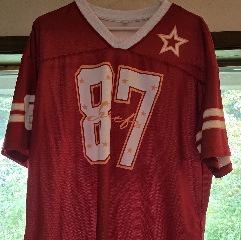 Red Football Jersey #87